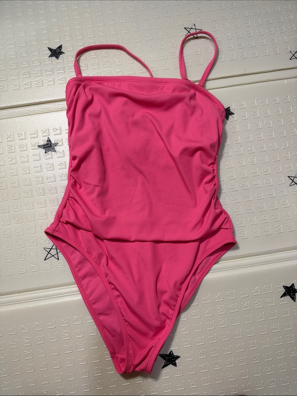 Girls' Hot Pink One-Piece Swimsuit - Kids Swim